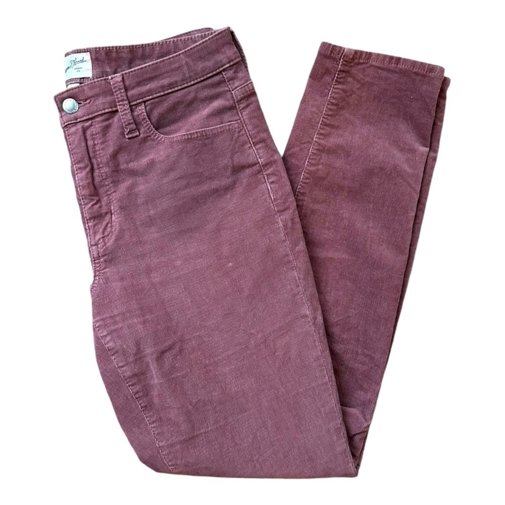 Universal Thread Mid Rise Skinny Corduroy Jeans Size 4/27 Purple Casual